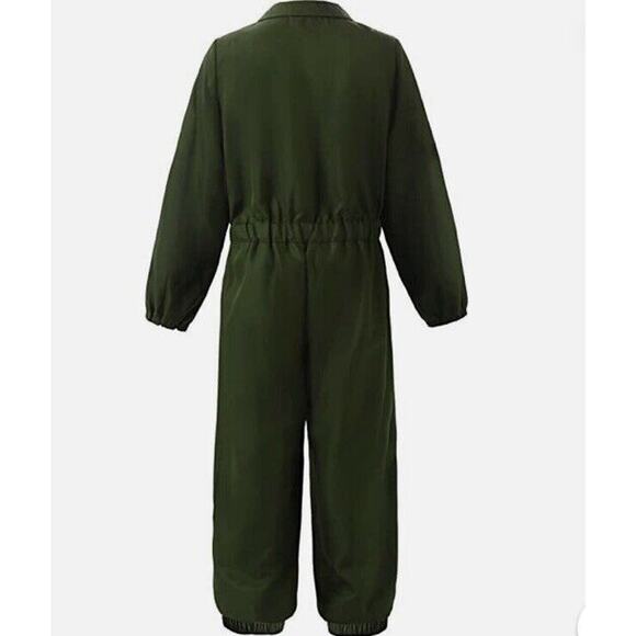 Top Gun Kids Flight Suit Costume 9-10 Halloween Pilot Dress Up Relibeauty - Picture 6 of 7